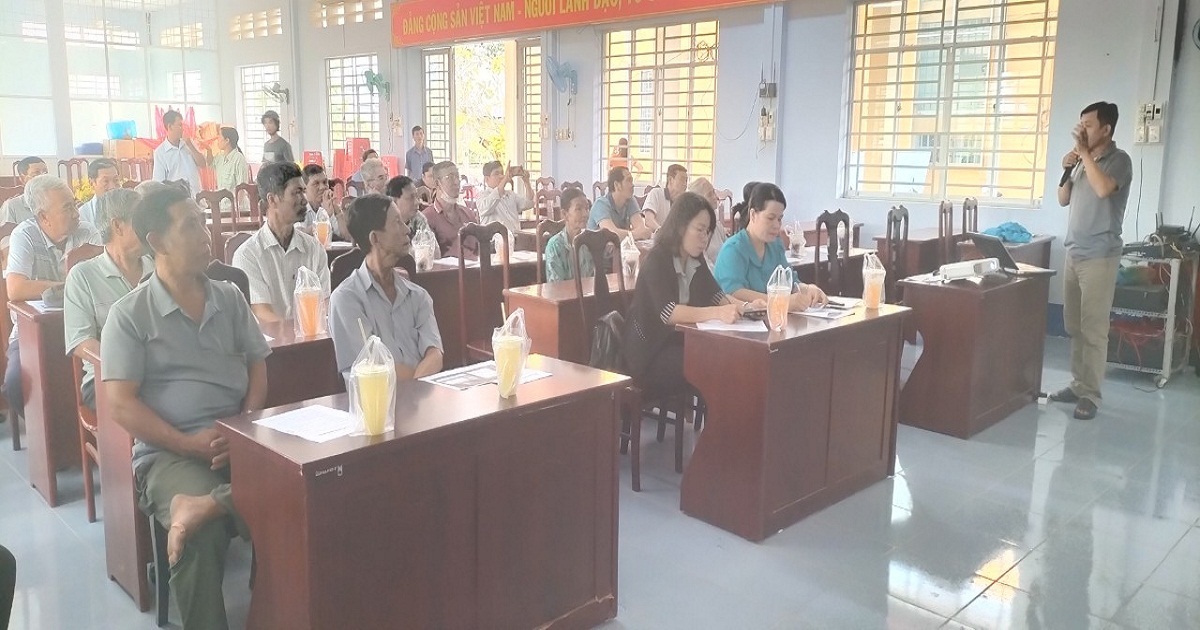 Hội Nông dân phường Vĩnh Nguơn triển khai Chính sách liên kết sản xuất, tiêu thụ lúa vụ đông xuân 2023 - 2024