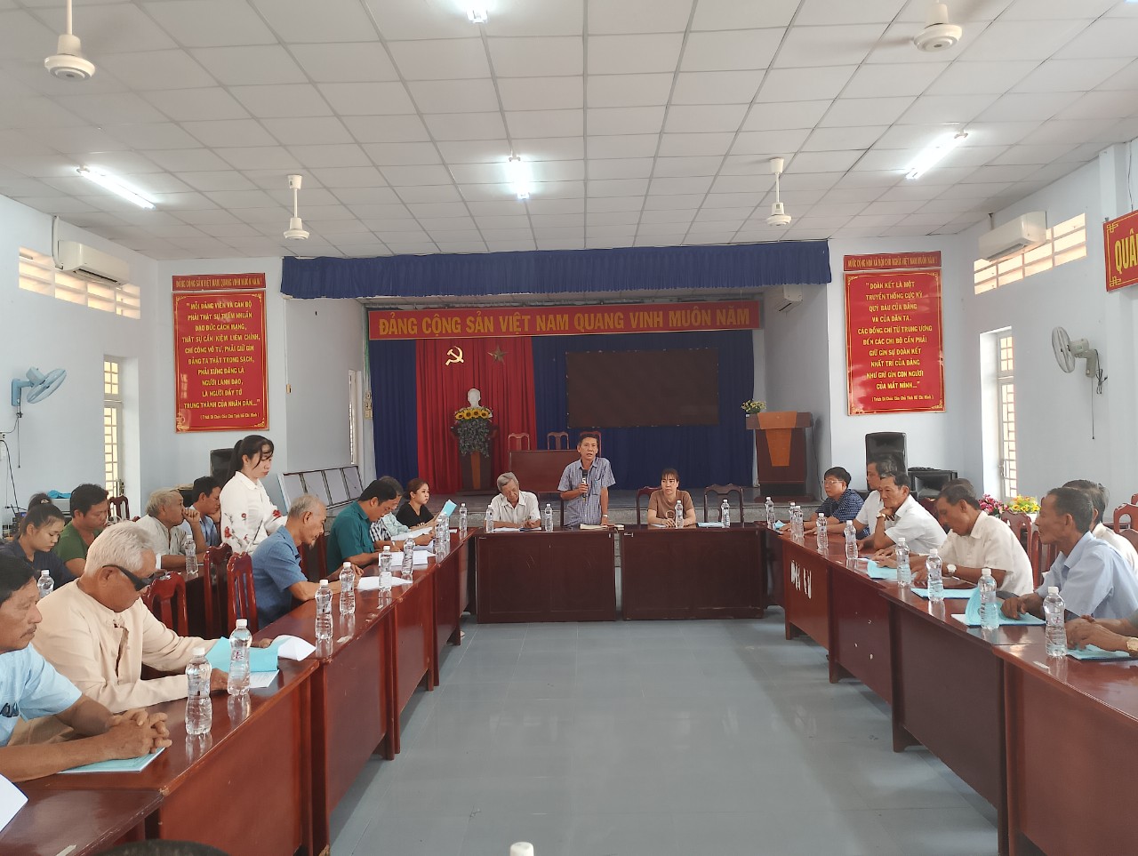 Uỷ ban Mặt trận Tổ quốc Việt Nam phường Vĩnh Nguơn tổ chức Hội nghị lấy ý kiến đóng góp Văn kiện Đại hội Mặt trận Tổ quốc Việt Nam phường lần thứ X, nhiệm kỳ 2024-2029